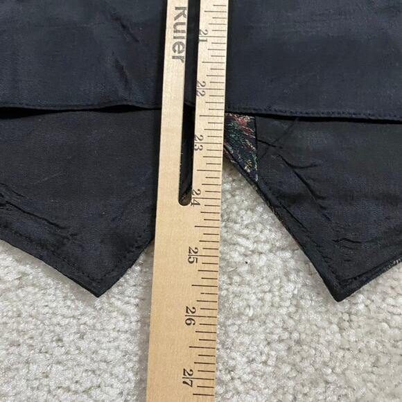 Wah Maker Vest Mens XL Burgundy Jacquard Western Frontier Dress Waistcoat - Picture 7 of 8